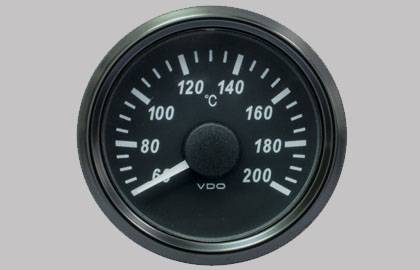 SingleViu Cylinder Temperature Gauge 200°C